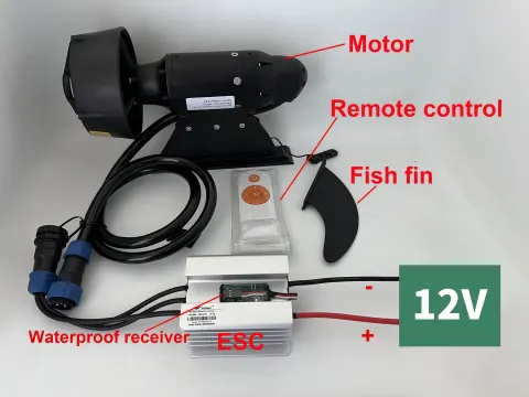 Motor Eléctrico de 380W 600W para Tabla de Paddle Surf, Motor Eléctrico para SUP, Surf, Kayak, Motor Subacuático