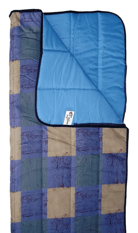 Saco de dormir estampado Clisport Cuadros Azules