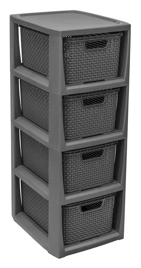 BranQ torre cajas de almacenamiento 4 piezas