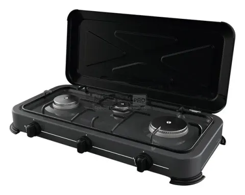 INCASA Cocina Gas 3 Fogones Deep Grey