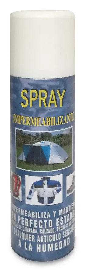 Spray impermeabilizante Somerjaus 250 ml para avancé o tienda de campaña