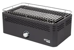 Barbacoas eléctricas: Barbacoa sin humo rectangular negra sobremesa 45x28x19 cm Aktive