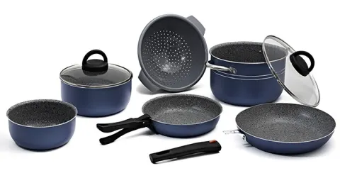 BEAVER Bateria Cocina Camping 22 Flaminia Azul
