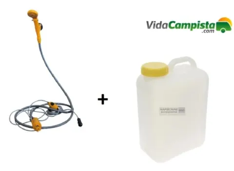 Pack ducha 12v Midland + Depósito 16L.