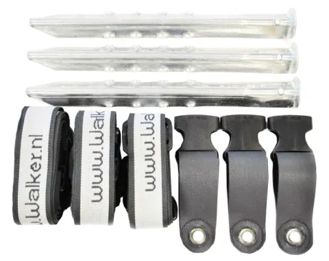 Walker Easy-Lock set de cinchas antitormenta de 3 piezas