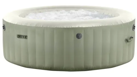 Spa hinchable 6 personas bubble massage verde oliva