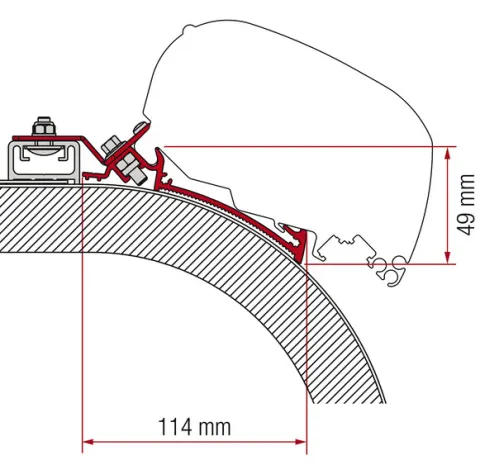 Toldo Adaptador F65l Y F80s Distinción Rapido 400 Cm – F65 Y F80 Adaptador Rapido