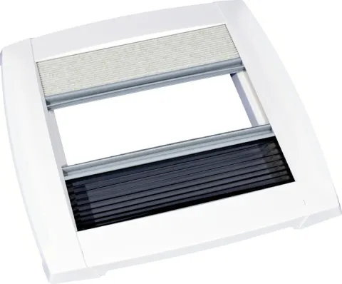 Kit de modernización de marco interno con ciego plisado, blanco