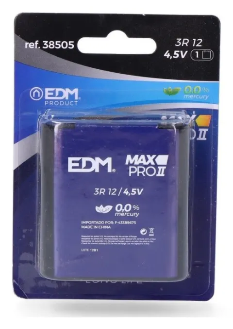Pila de petaca 3R12 4,5V EDM