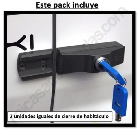 Kit 2 Cerraduras de Seguridad IMC BLACK EDITION para Puerta Lateral y Trasera Camper