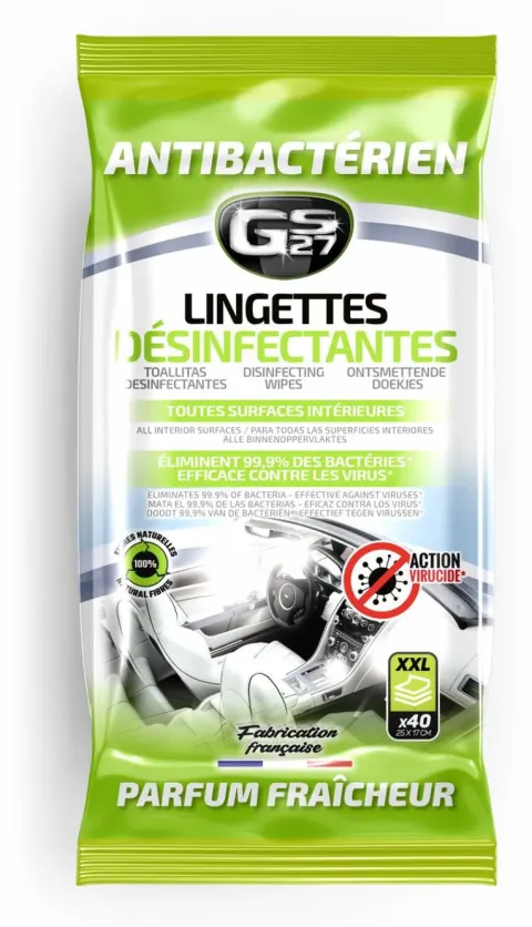 Toallitas desinfectantes de fibras naturales GS27
