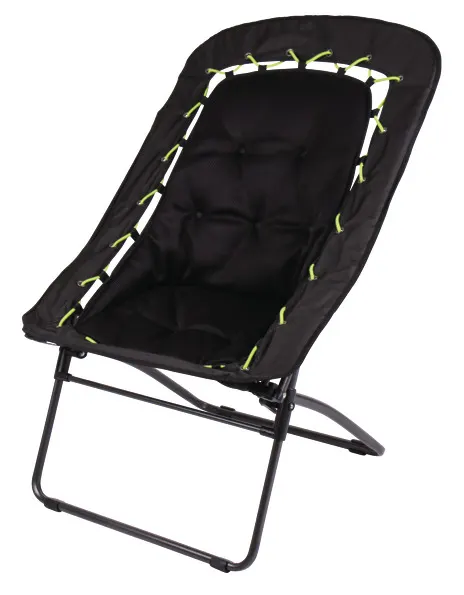 Silla plegable Bunatione 81x71x99cm incluyendo 2 cables (lima, negro), hasta 120 kg