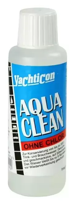 Aqua Clean Yachticon desinfección de agua para depósitos de caravanas, autocaravanas y camper.