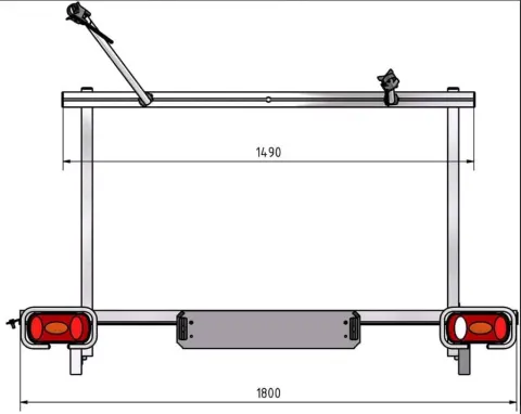 Portamotos Universal S/A-200 VWT5/T6 (rígido/desmontable)