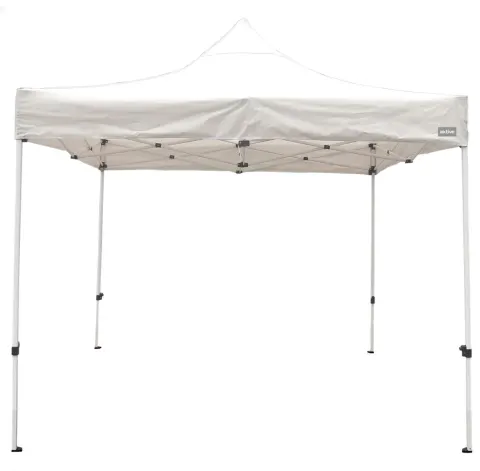 Cenador plegable y ajustable en altura color blanco