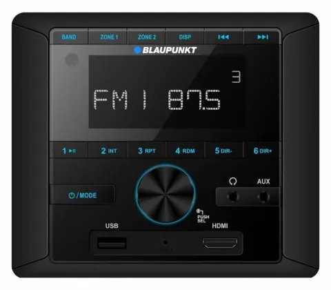 Panel de control de la fuente de audio BLAUPUNKT