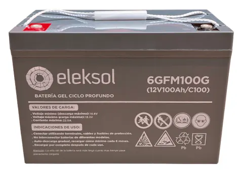 Batería de GEL Eleksol 12V / 100 Ah