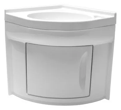 Lavabo de esquina 418x418x510 mm con mueble