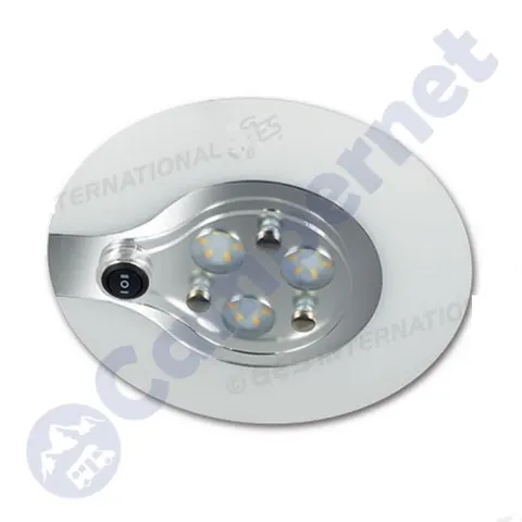 Plafón 18 leds superfície con interruptor doble