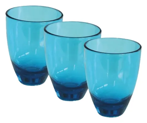 Pack 3 Vasos de policarbonato, 18 cl