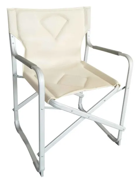 Sillón de camping DIRECTOR FLAT blanco