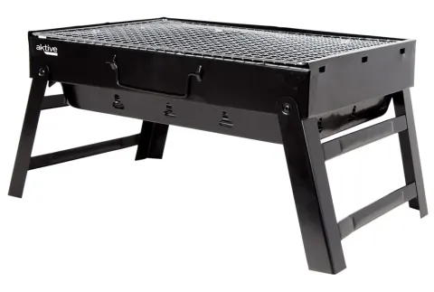 Barbacoa portátil rectangular plegable para mesa