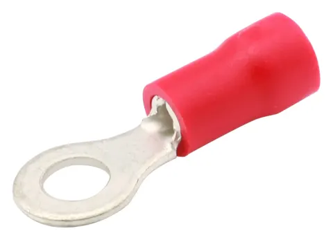 Set de 10 terminales de anillo rojas – 5,3 MM
