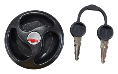 Tapón para depósito de agua con llave negro