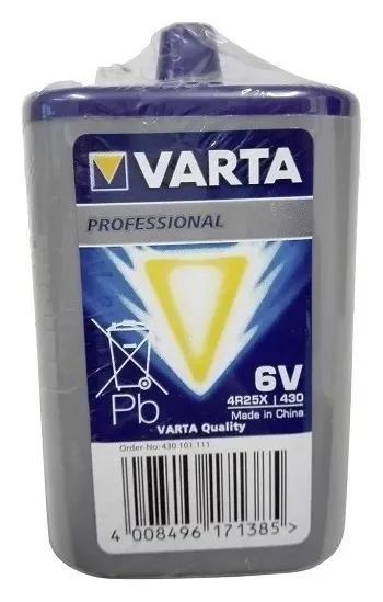 Batería Pila 4R25 6V Varta