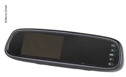 Espejo retrovisor con monitor integrado de 4,3″ con soporte de clip universal