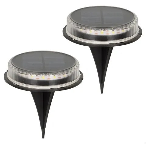 Set 2 focos solares exterior 2 en 1