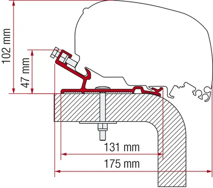 Adaptador De Toldo F80 Para Hymer – F80 Adapt.hymer 550cm