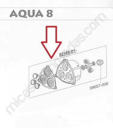 Kit grupo transmisión Aqua 8 Fiamma