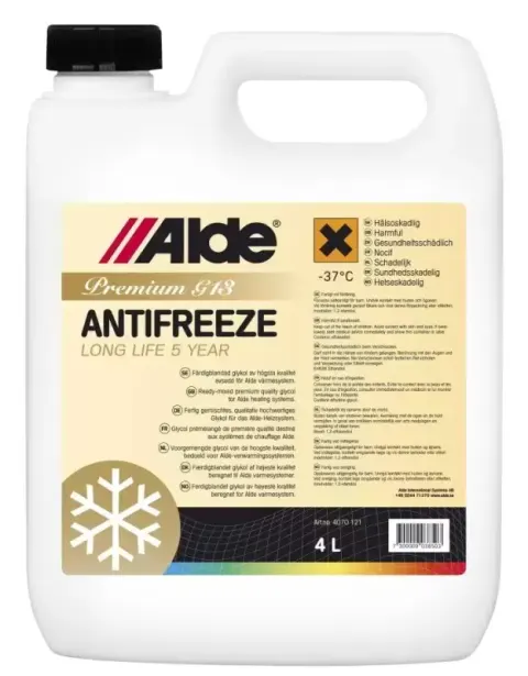 Anticongelante Glicol premium para calefacciones Alde de 4 litros para autocaravanas.