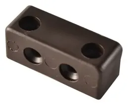 Escuadra anclaje marrón rectangular para mueble de caravana
