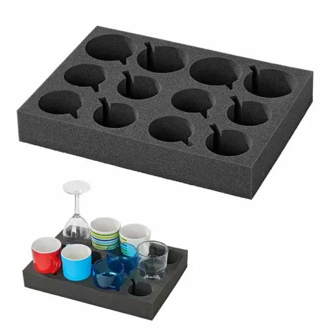PPS Porta Vasos y Tazas de Espuma Blanda