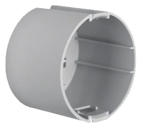 Caja empotrable Berker integro de 1 V de 45 mm de profundidad – gris