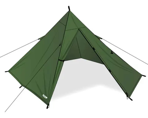 DD Hammocks Superlight Pyramid Tent verde oliva – Tienda de campaña tipi 2 personas