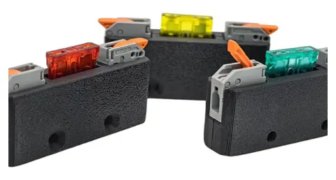 Bloque de fusibles Pekaway Fusy Micro con abrazaderas WAGO