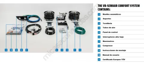 Suspensión Neumática Volskwagen Crafter + 2017 VB COMFORT