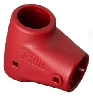 Codo en «T» izquierdo rojo portabicis CB PRO Fiamma.