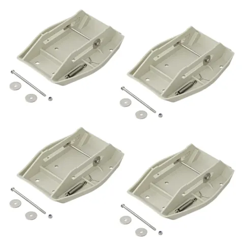 Pack de 4 patas de apoyo de esquina con muelle. ProPLus