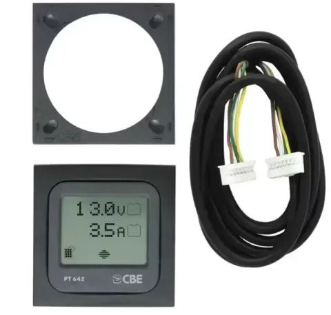 Centralita CBE digital para 2 depósitos, aguas limpias y grises de caravanas, autocaravanas y camper.