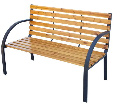 Banco de jardín de madera clara | Muebles de Jardín