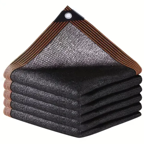 Malla de sombra negra para una cobertura de 70-80%, malla para cubrir invernaderos, vallas, malla de privacidad, jardín, protección contra el sol, barrios marginales, uso exterior.