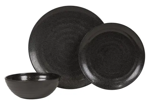 Kampa Ebony Cobble vajilla de 12 piezas