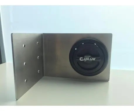 Conjunto toma carga de GPL Gaslow negra con soporte de acero inox