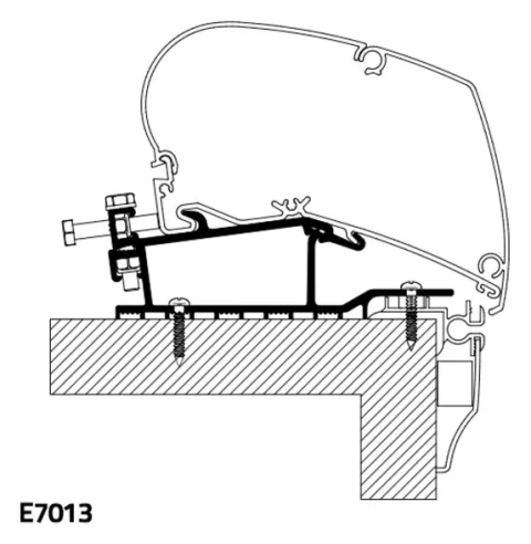 Adaptador De Montaje En Techo Thule Para El Pasatiempo – Adaptador De Techo Hobby Car.09