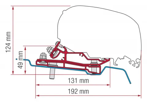 Adapter F80 Ford Transit H3 400