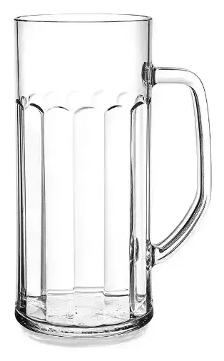Jarra de cerveza 50cl policarbonato muy resistente. Apto para electrodomésticos. Ref. BR56 T